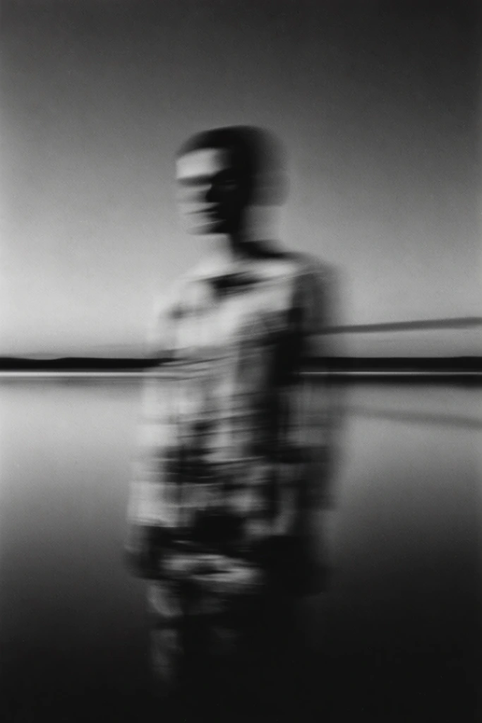 Kinetic Monochrome Distortion style AI image example 2