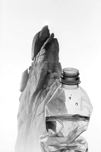 Visceral Monochrome Texture style reference image — minimalist high-key background