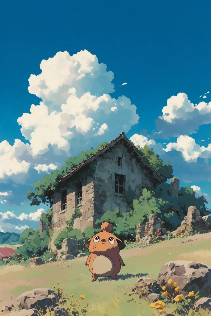 Nostalgic Summer Anime style AI image example 3