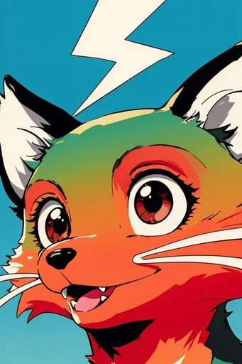 Retro Pop Anime style AI image example 3