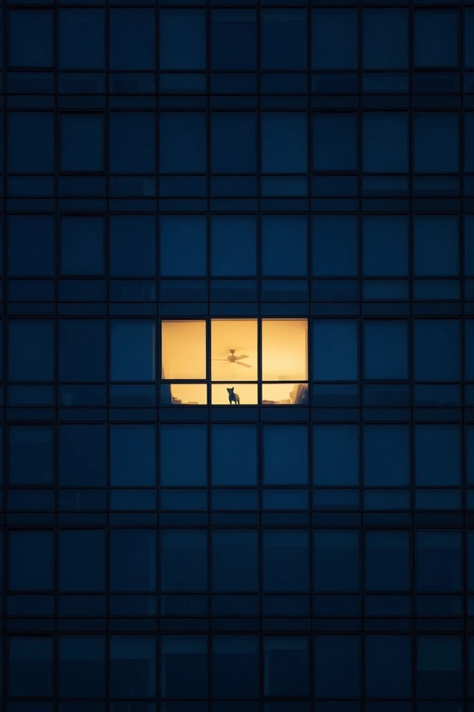 Luminous Urban Solitude style AI image example 3