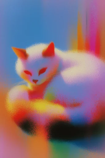Luminous Stippled Surrealism style reference image — retro-futuristic airbrush