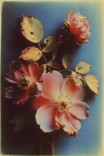 Nostalgic Botanical Surrealism style reference image — moody studio lighting