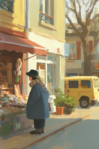 Textured Painterly Vignettes style reference image — digital gouache