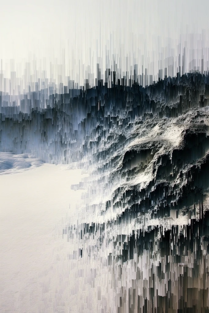 Algorithmic Digital Decay style AI image example 2