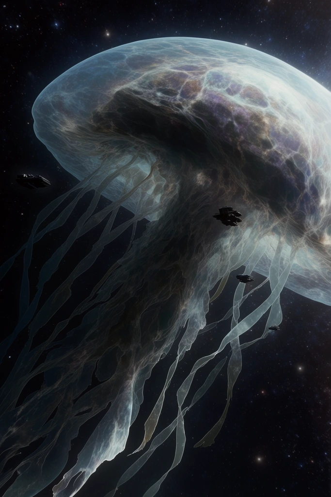 Cinematic Megastructural Realism style AI image example 3