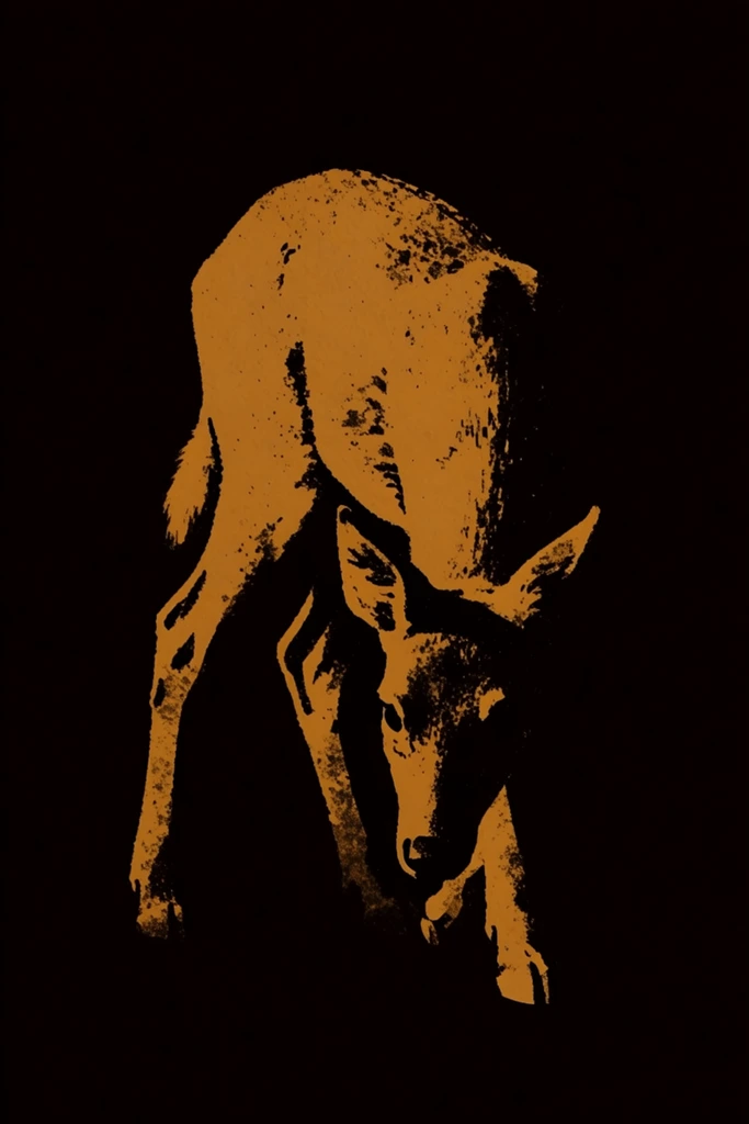 Gritty Dithered Noir style AI image example 3