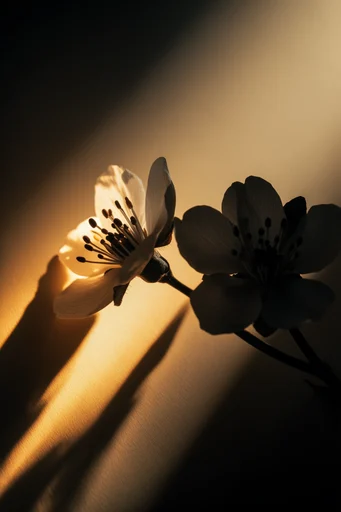 Cinematic Amber Chiaroscuro style reference image — nocturnal noir atmosphere