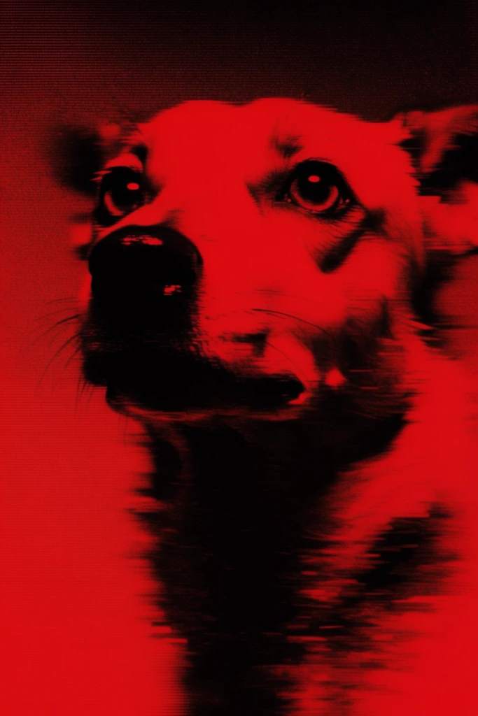 Monochromatic Crimson Surrealism style AI image example 3