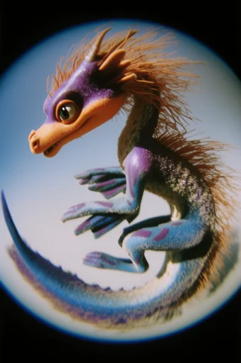 Vivid Fisheye Nostalgia style reference image — 90s retro aesthetic