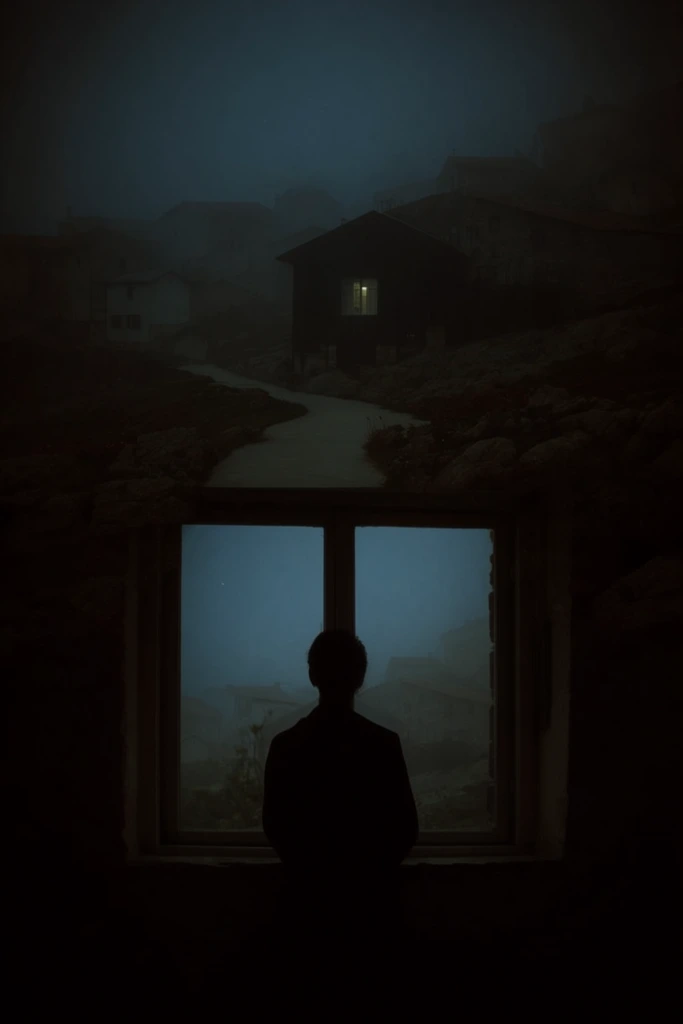 Cinematic Nocturnal Introspection style AI image example 2