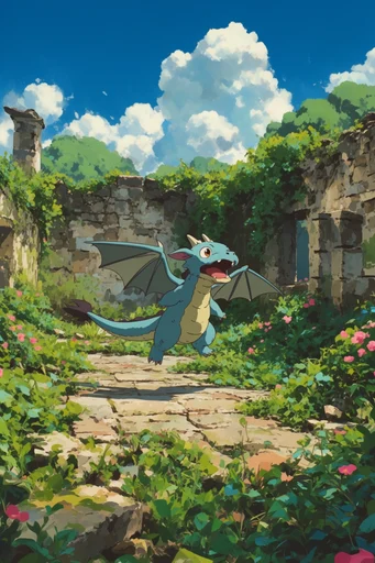 Nostalgic Summer Anime style reference image — painterly digital art