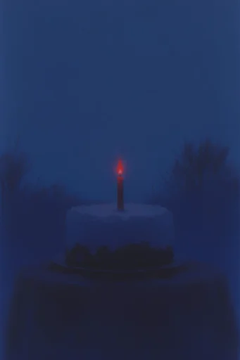 Melancholic Nocturnal Minimalism style reference image — subtle luminescence