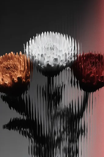 Fragmented Monochrome Surrealism style reference image — surrealist distortion