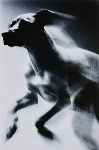 Kinetic Spectral Noir style reference image — spectral silhouettes