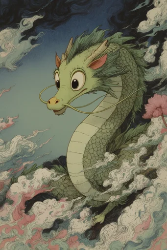 Earthy Mystical Nouveau style reference image — surreal folklore