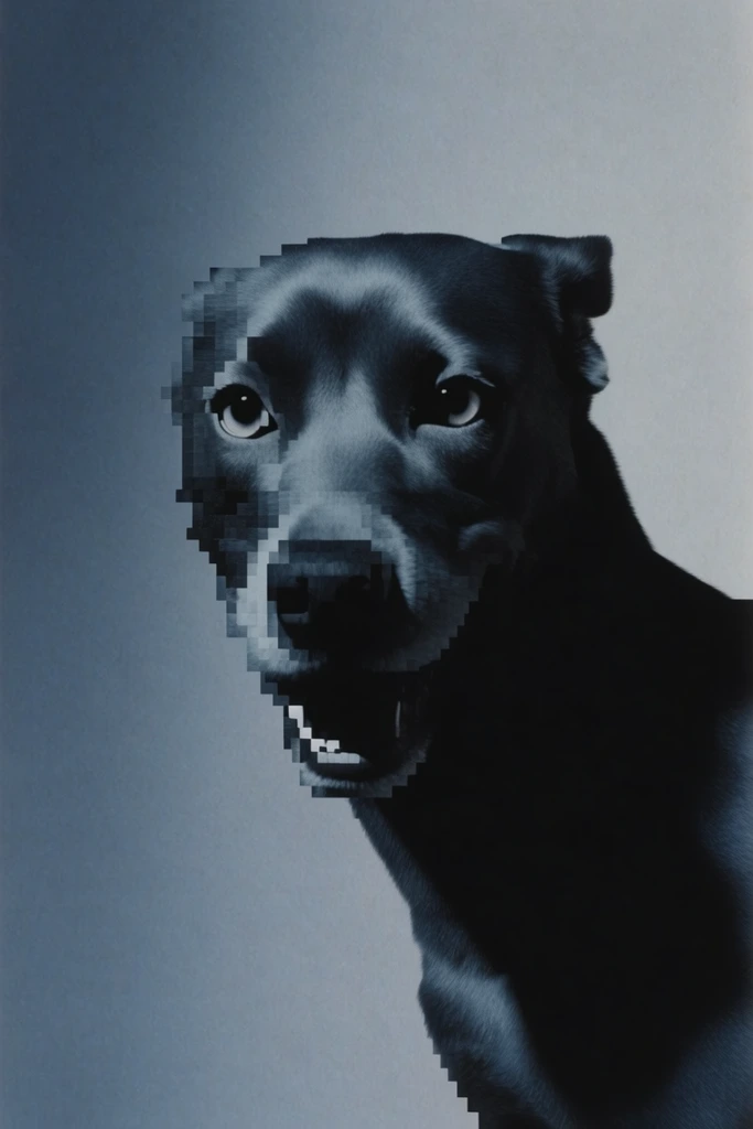 Fragmented Digital Surrealism style AI image example 3