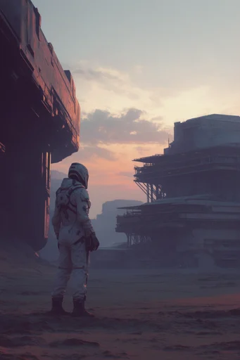 Monolithic Industrial Futurism moodboard — generate AI images in this style