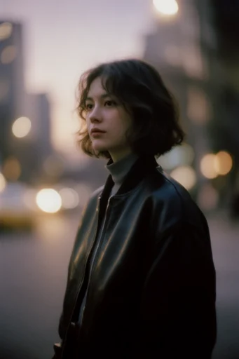 Cinematic Urban Nocturne style reference image — shallow depth of field