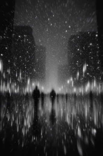 Luminous Void Minimalism style reference image — stark silhouette