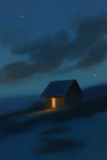 Luminous Nocturnal Chiaroscuro style AI image example 4