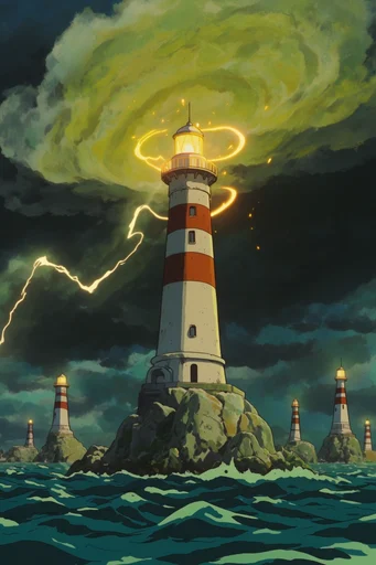 Lush Arcane Cel-Animation style reference image — glowing magic effects