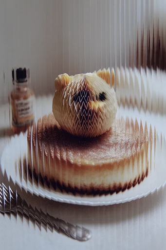 Fragmented Optical Surrealism style reference image — optical lenticular effect