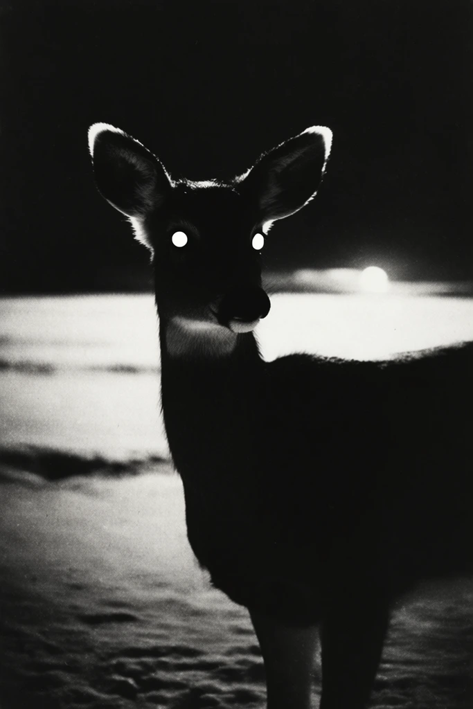 Cinematic Monochrome Noir style AI image example 3