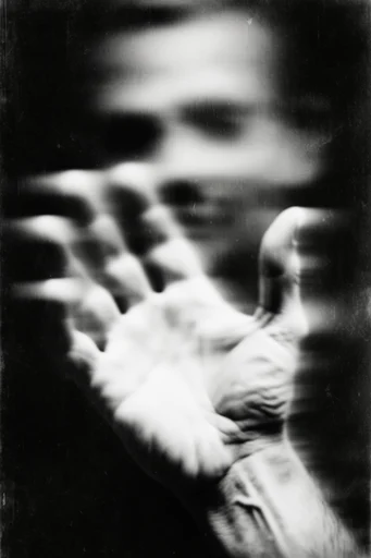 Spectral Analog Decay style reference image — distressed film texture