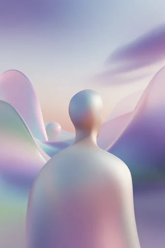 Ethereal Liquid Iridescence moodboard — generate AI images in this style