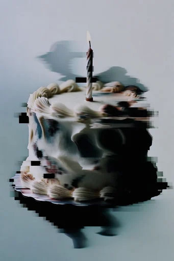Ethereal Glitch Surrealism style reference image — spectral motion blur