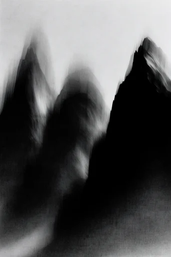 Kinetic Spectral Noir style reference image — motion blur portraiture