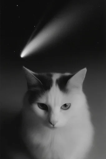 Spectral Cosmic Noir style reference image — minimalist composition