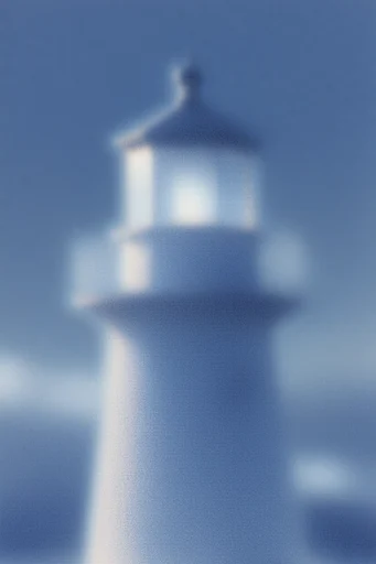 Monochromatic Ethereal Blur style reference image — frosted glass texture