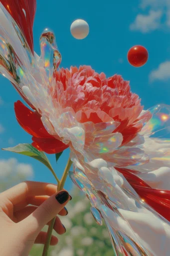 Hyper-Vivid Chrome Pop style reference image — crisp direct sunlight