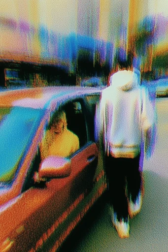 Luminous Glitch Impressionism style reference image — digital glitch