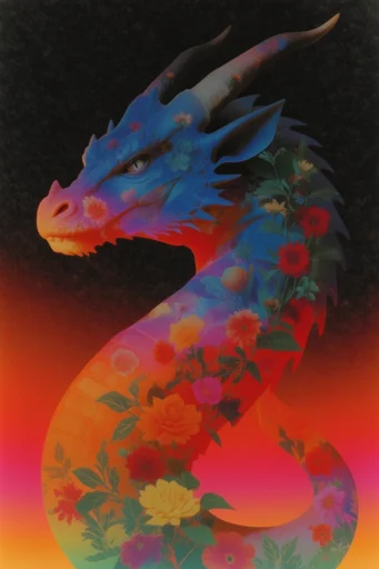 Ethereal Retro-Chromatic Surrealism style reference image — double exposure