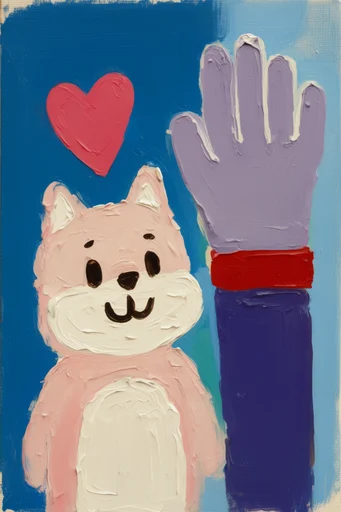 Tactile Naive Whimsy style reference image — whimsical illustration