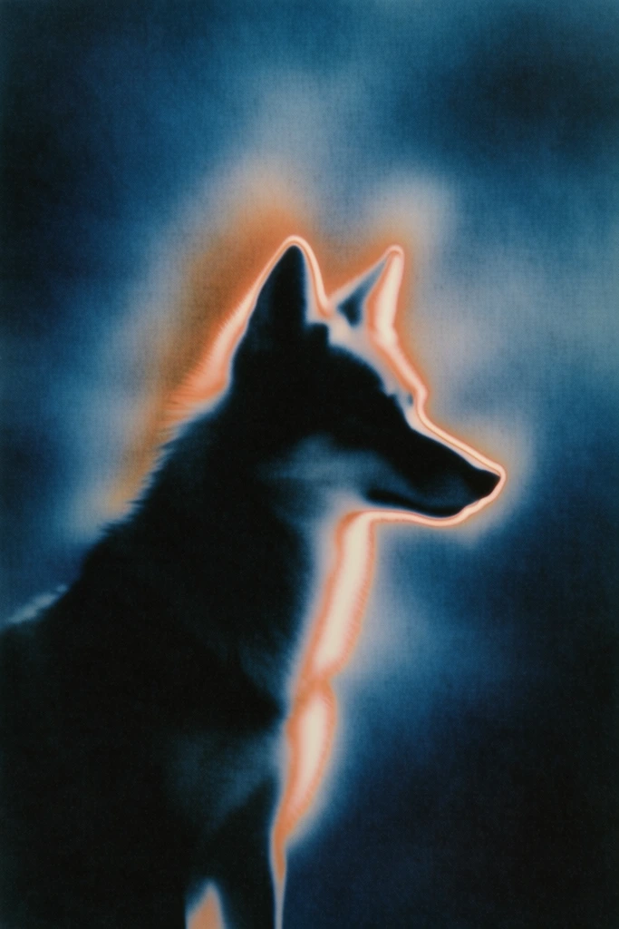 Spectral Thermal Noir style AI image example 3