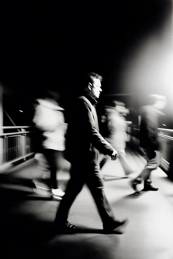 Spectral Industrial Noir style reference image — cinematic noir