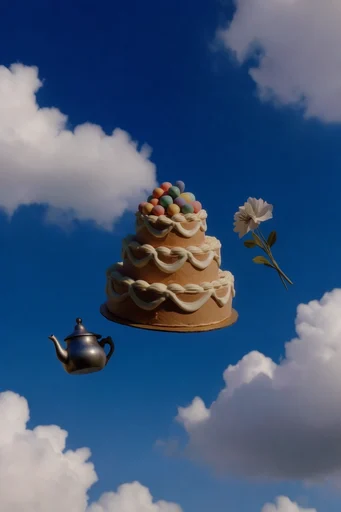 Luminous Surrealist Sky style reference image — sharp shadows