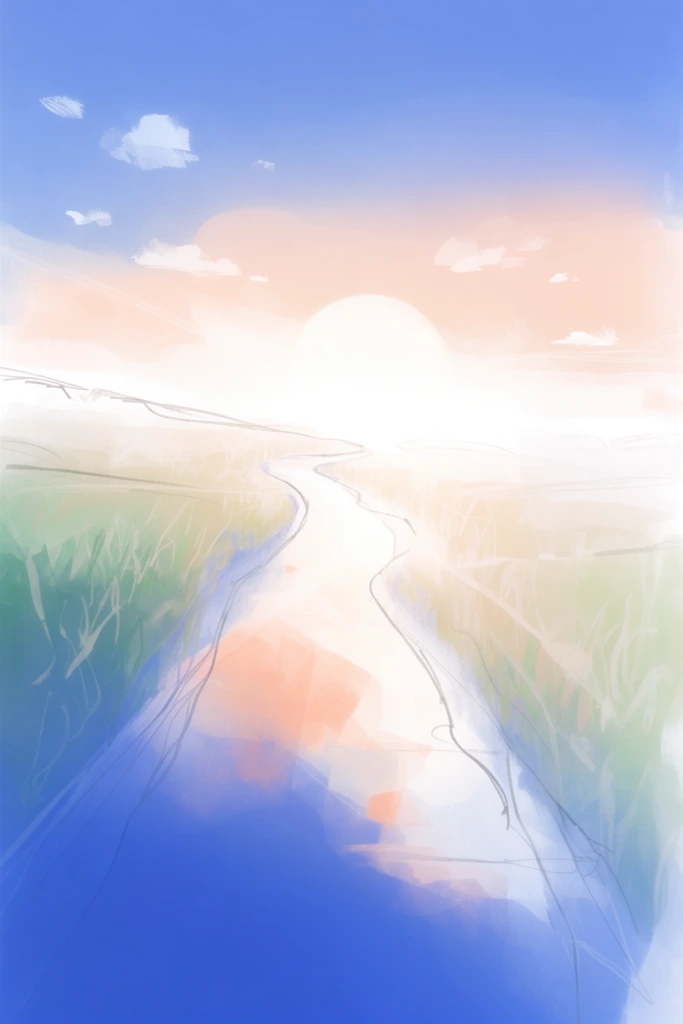 Ethereal Pastel Melancholia style AI image example 2