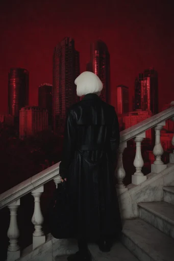 Crimson Gothic Opulence style reference image — crimson and gold palette