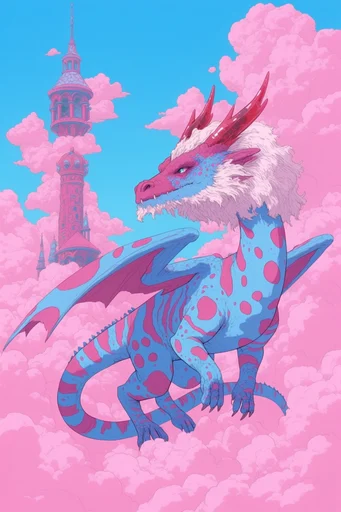 Nostalgic Surreal Dreamscape style reference image — clean ink outlines