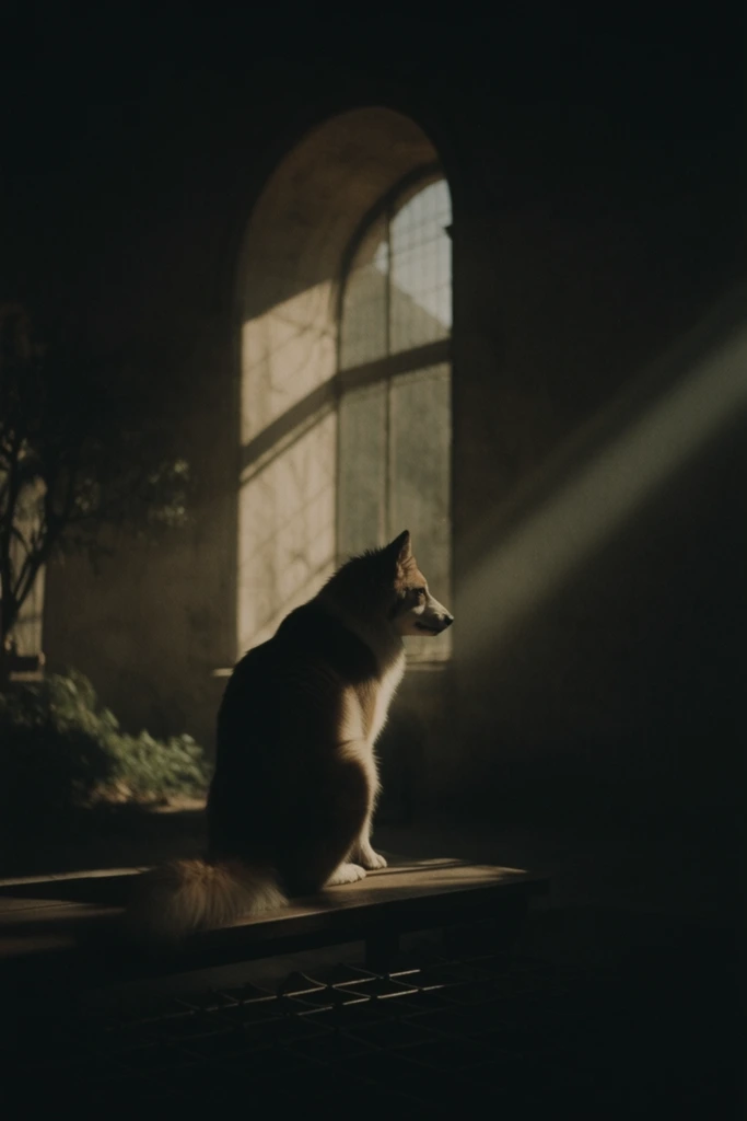 Cinematic Chiaroscuro Solitude style AI image example 3