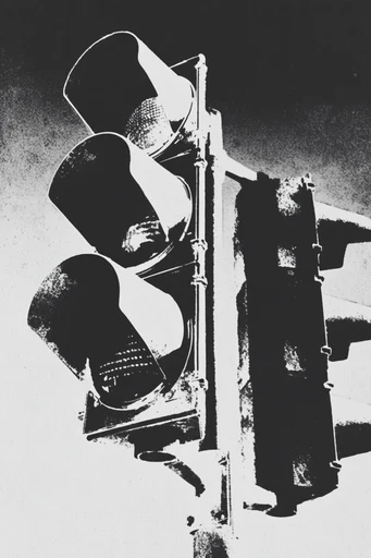 Raw Post-Punk Minimalism style reference image — photocopy texture