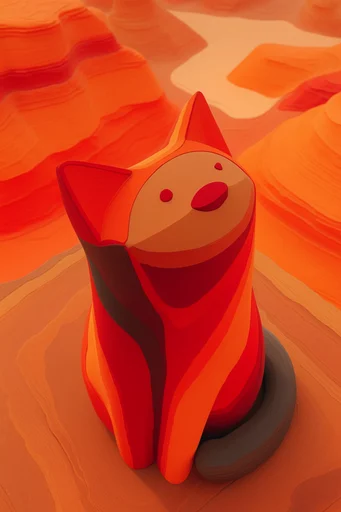 Graphic Surrealist Topography style reference image — existential silhouette