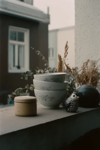 Cinematic Nostalgic Realism style reference image — muted desaturated color palette