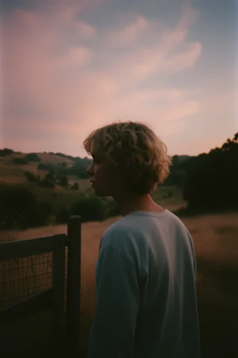 Nostalgic Twilight Dreamscape style reference image — twilight gradient sky