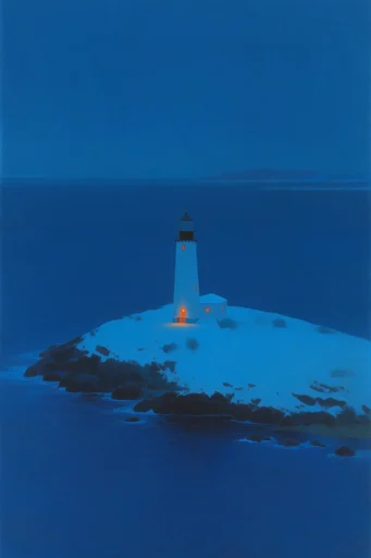 Luminous Nocturnal Solitude style reference image — atmospheric chiaroscuro